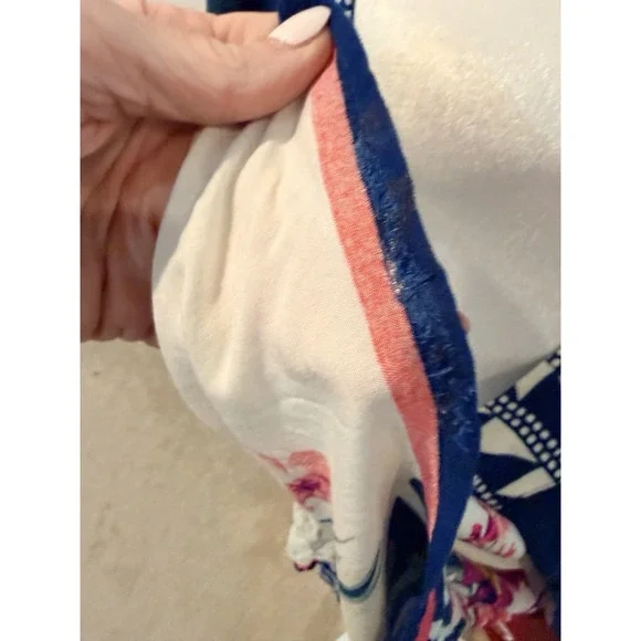 Flying Tomato Multicolor Floral Kimono Wrap Open Front Cardigan Size S/M Boho - Picture 5 of 5